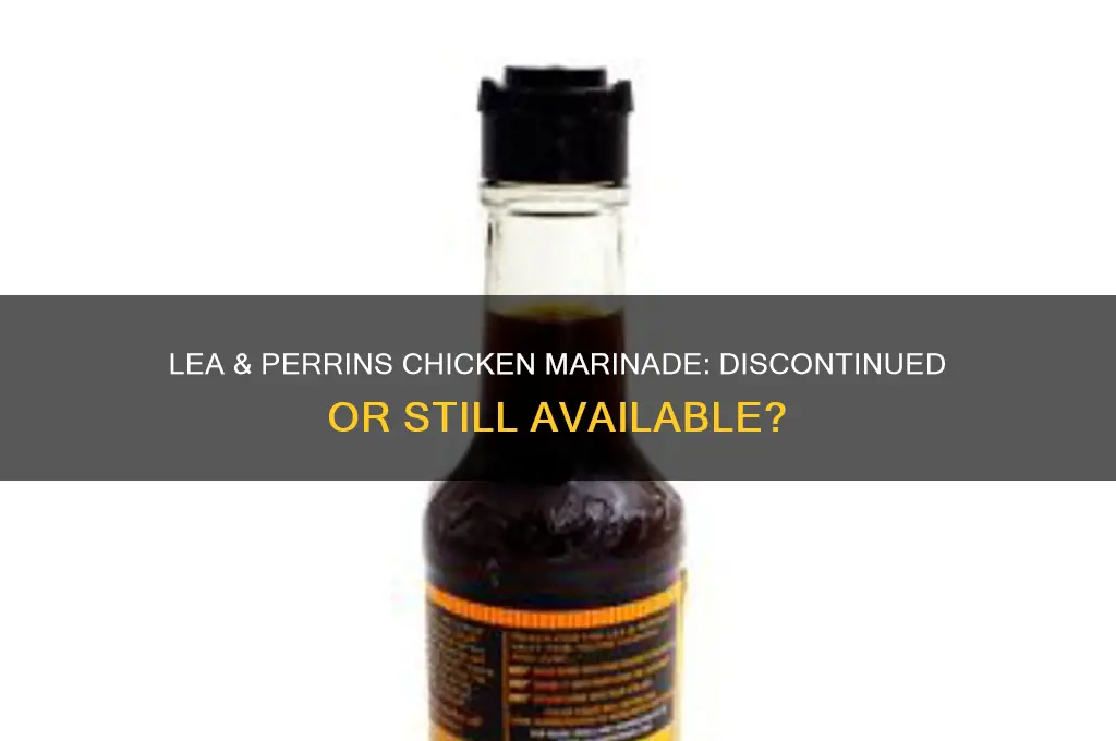 what happened to lea and perrins chicken marinade