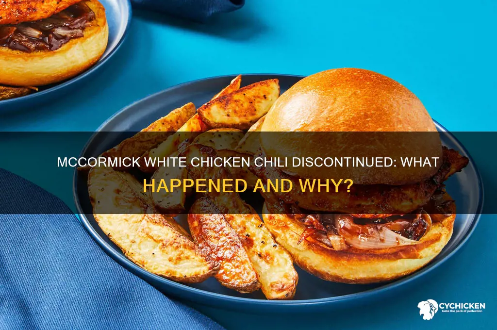 what happened to mccormick white chicken chili