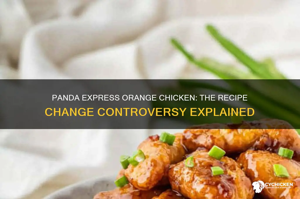 what happened to panda express orange chicken