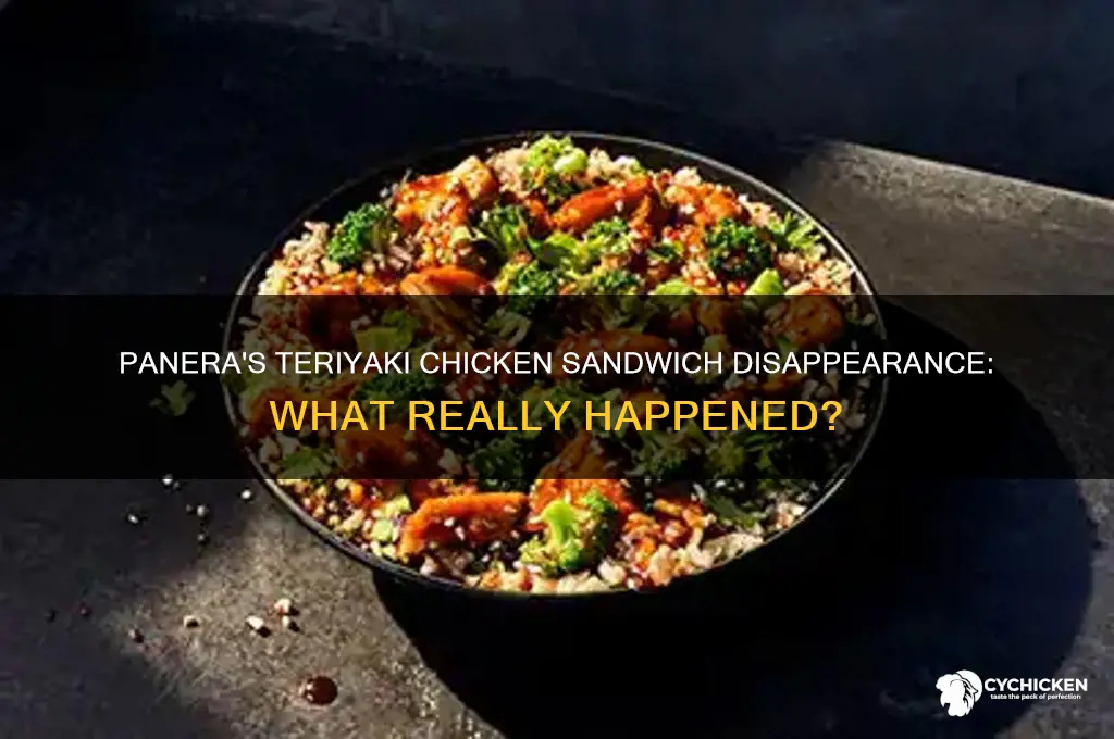 what happened to panera teriyaki chicken sandwich