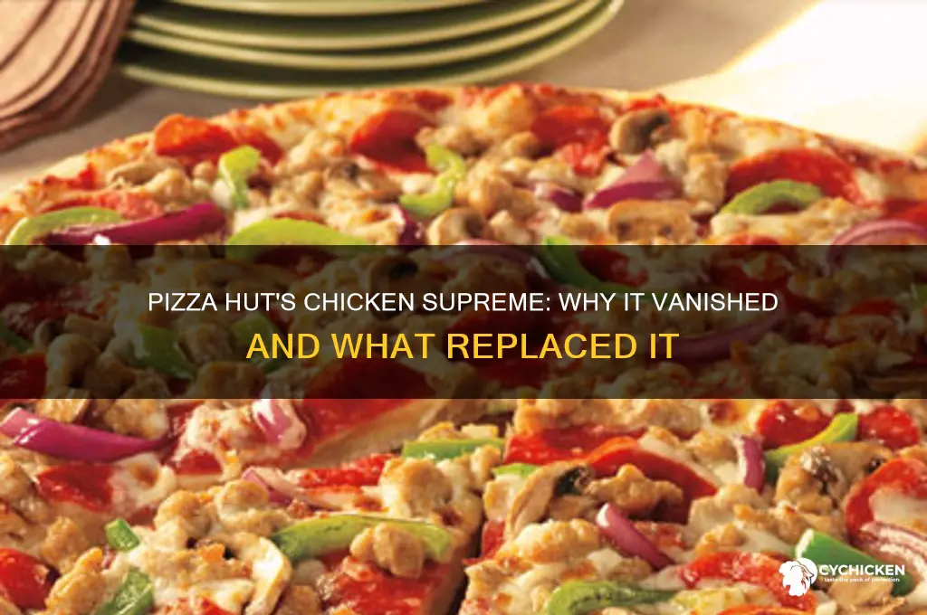 what happened to pizza hut chicken supreme
