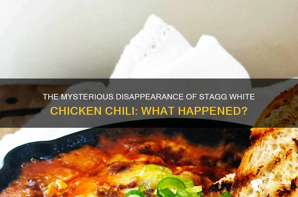what happened to stagg white chicken chili