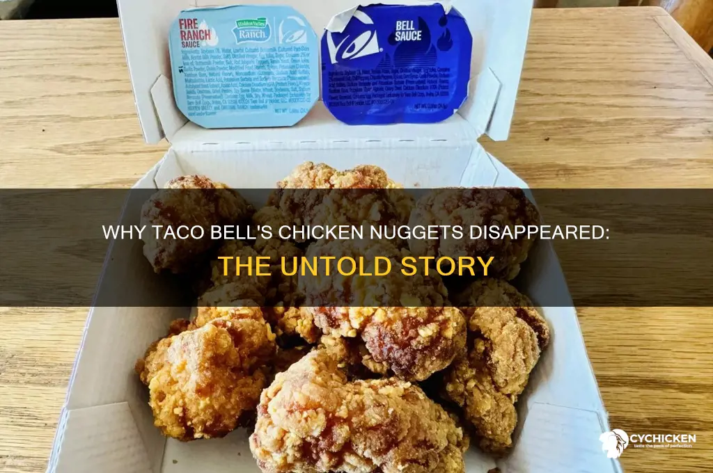 what happened to taco bell chicken nuggets