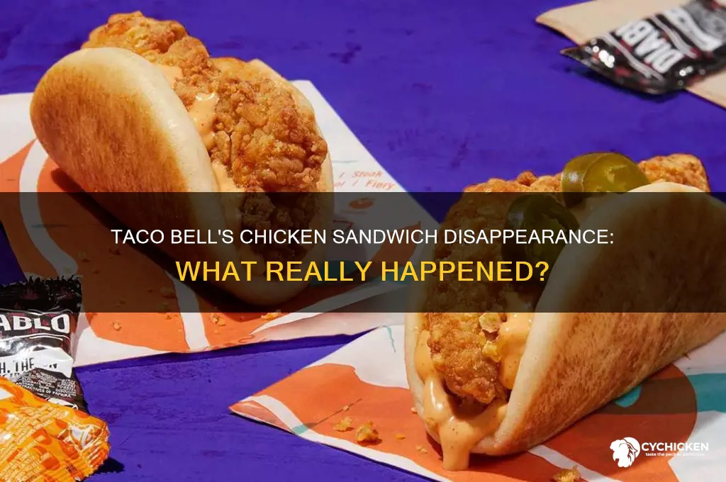 what happened to taco bell chicken sandwich