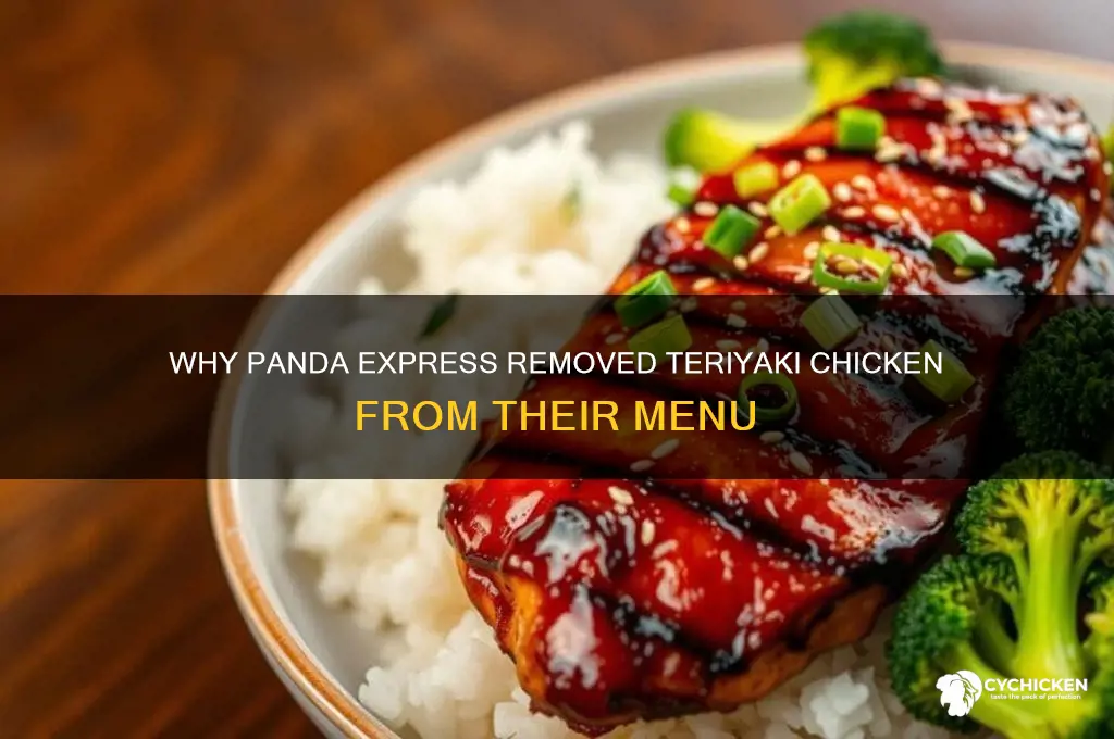 what happened to teriyaki chicken at panda express