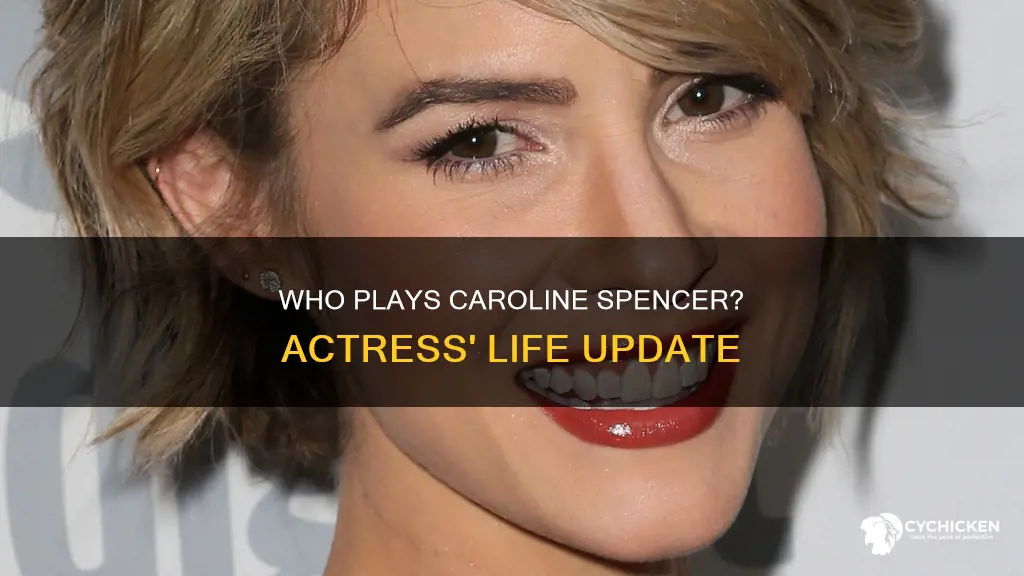 what happened to the chick who played caroline spencer