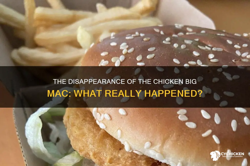 what happened to the chicken big mac