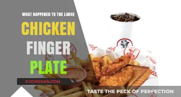 The Mysterious Disappearance of the Large Chicken Finger Plate