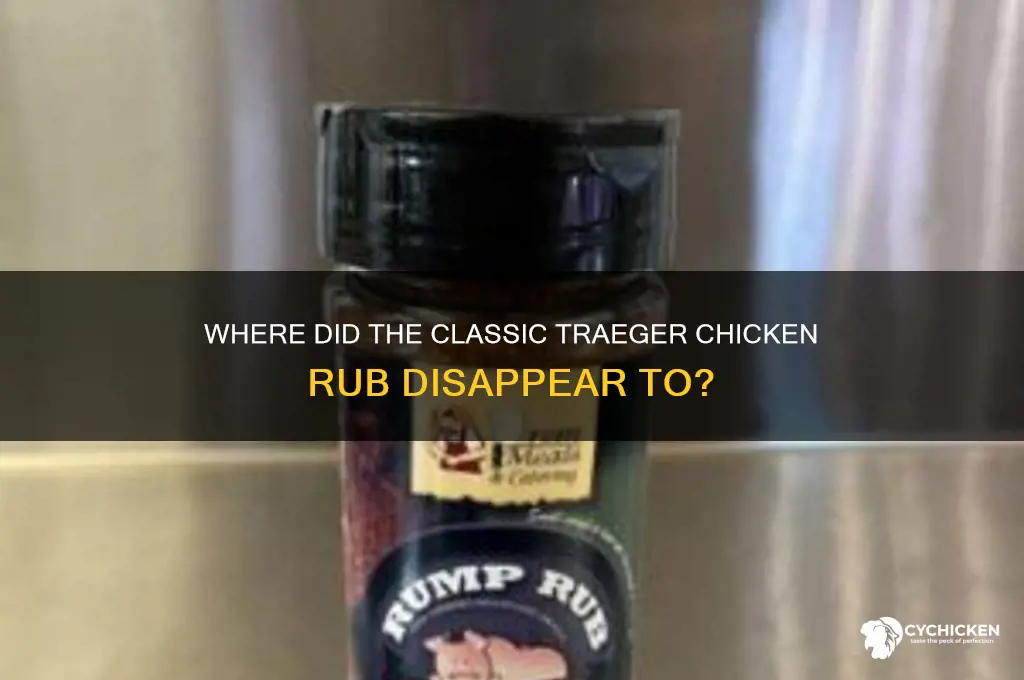 what happened to the old traeger chicken rub