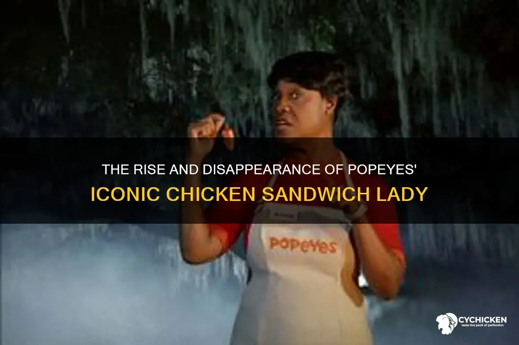 what happened to the popeyes chicken lady
