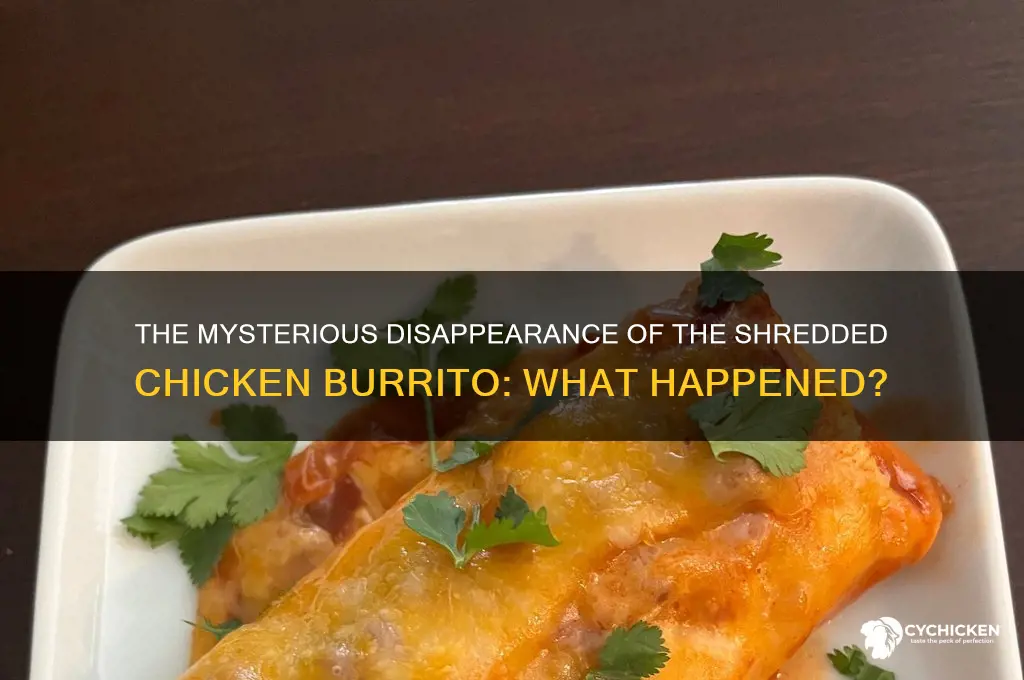 what happened to the shredded chicken burrito