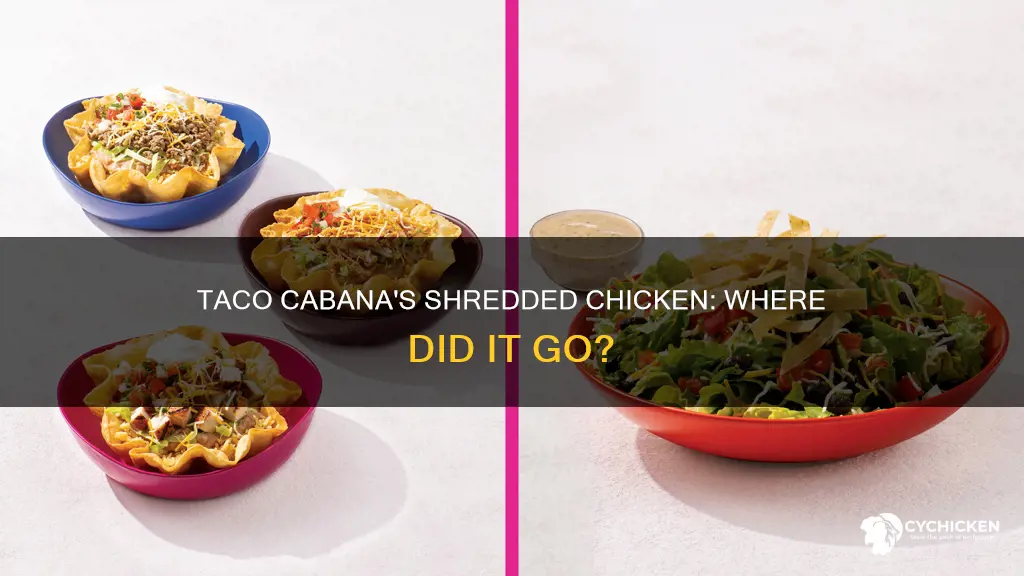 what happened to the shredded chicken meat at taco cabana