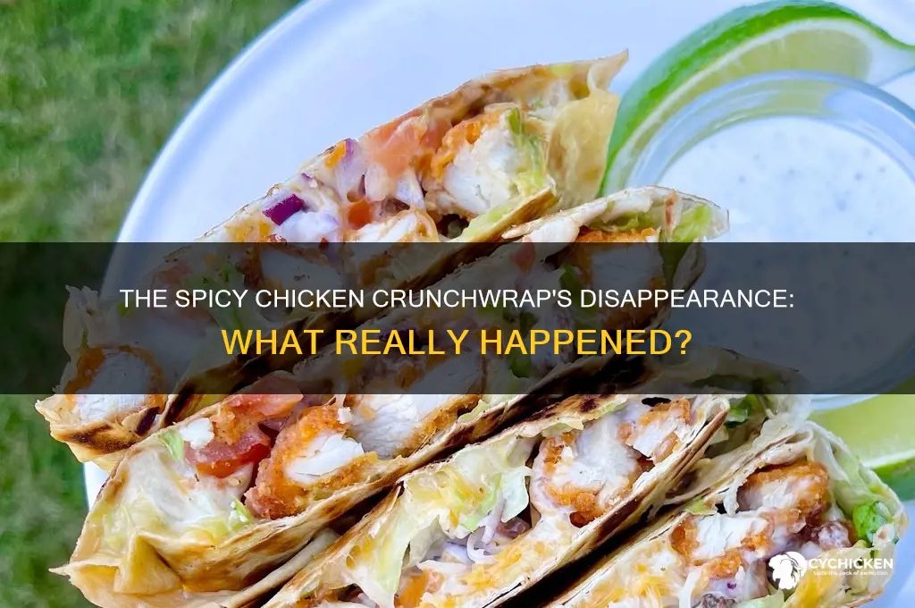 what happened to the spicy chicken crunchwrap