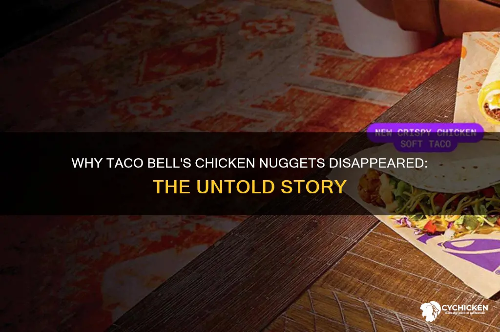 what happened to the taco bell chicken nuggets