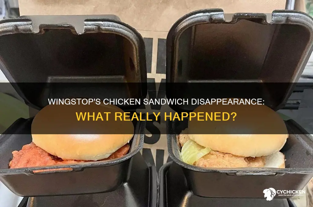 what happened to the wingstop chicken sandwich