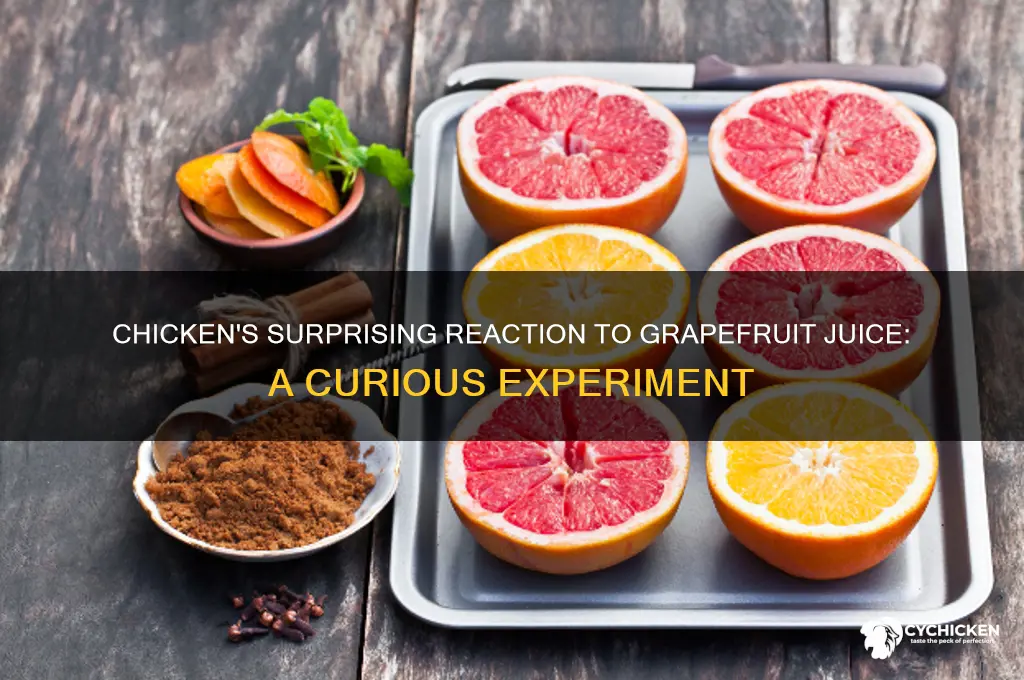 what happened when the chicken drank grapefruit juice