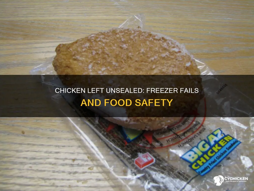 what happens ehen chicken isnt sealed in the freezer