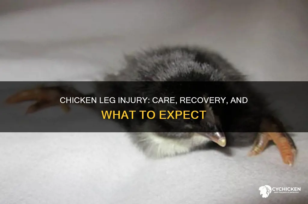 what happens if a chicken breaks its leg