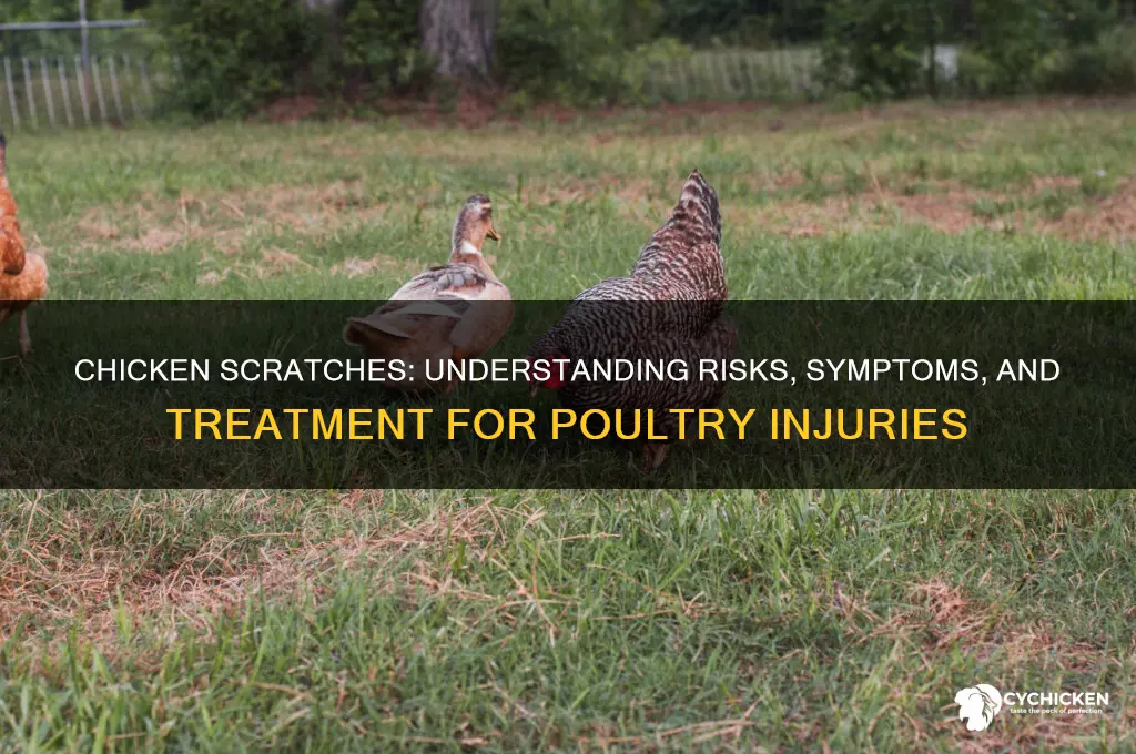 what happens if a chicken scratches you