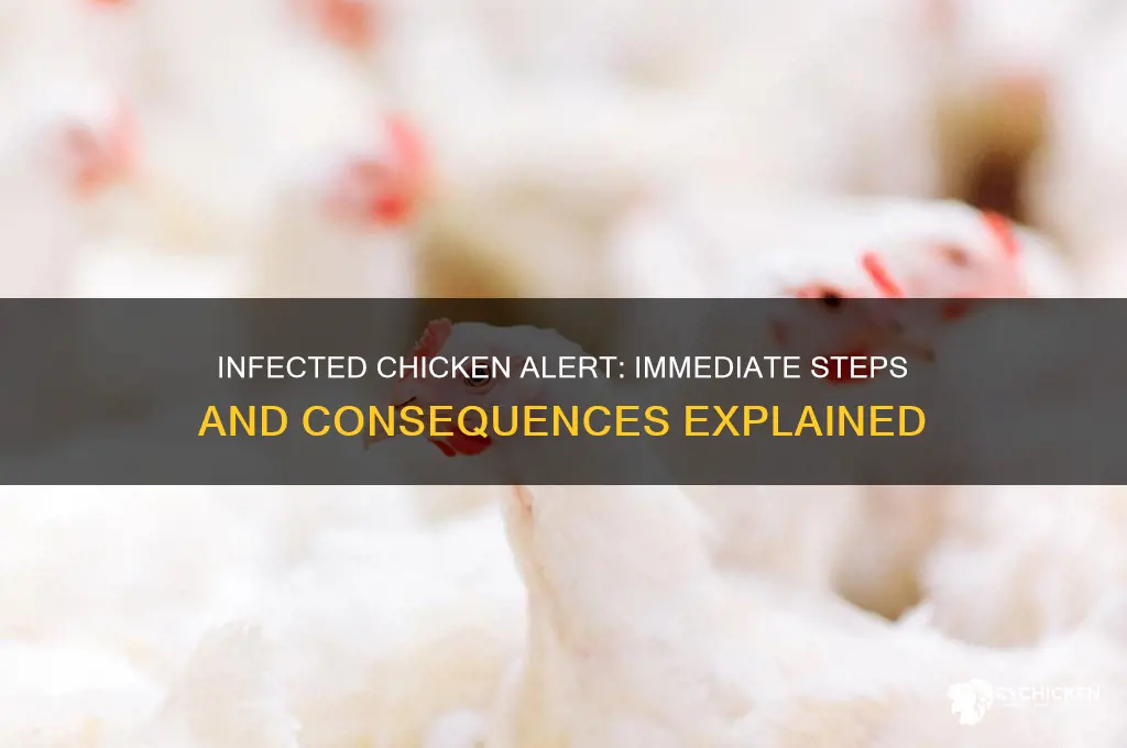 what happens if an infected chicken is found