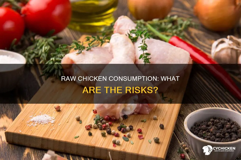 what happens if i ate a little raw chicken