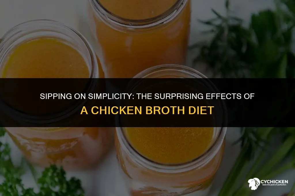 what happens if i only drink chicken broth