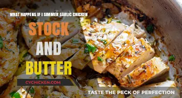 Simmering Garlic Chicken Stock: The Magic of Butter