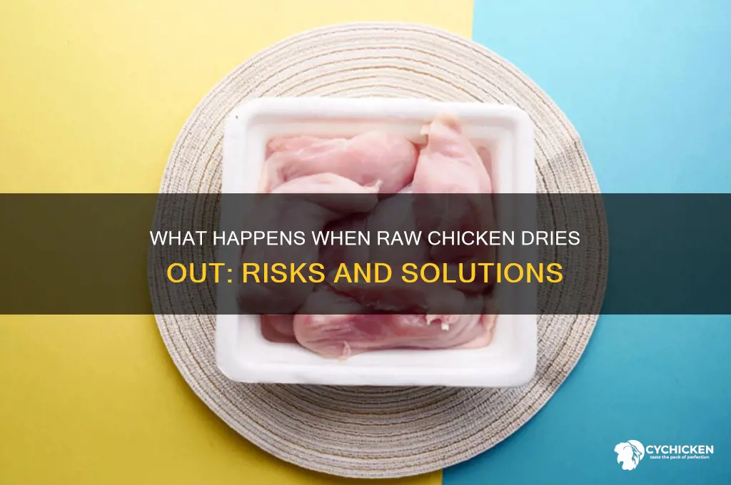 what happens if raw chicken dries out