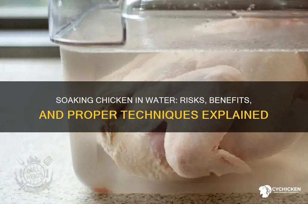 what happens if soak chicken in water