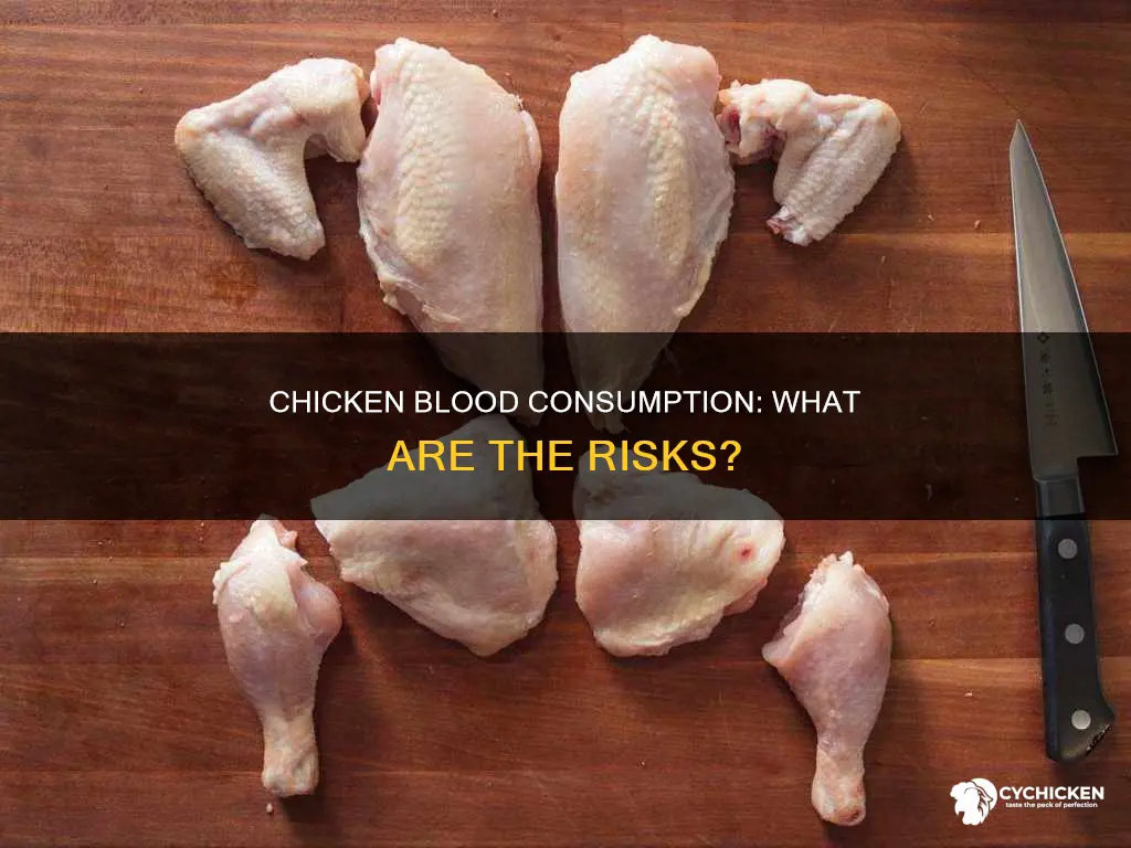 what happens if u ate chicken that had blood