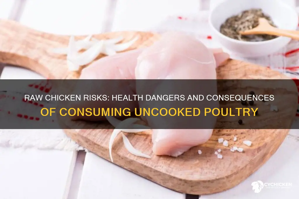 what happens if you consume raw chicken