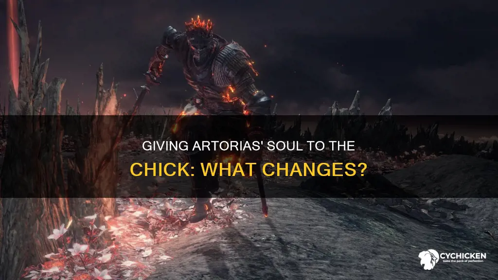 what happens if you give that chick artorias soul
