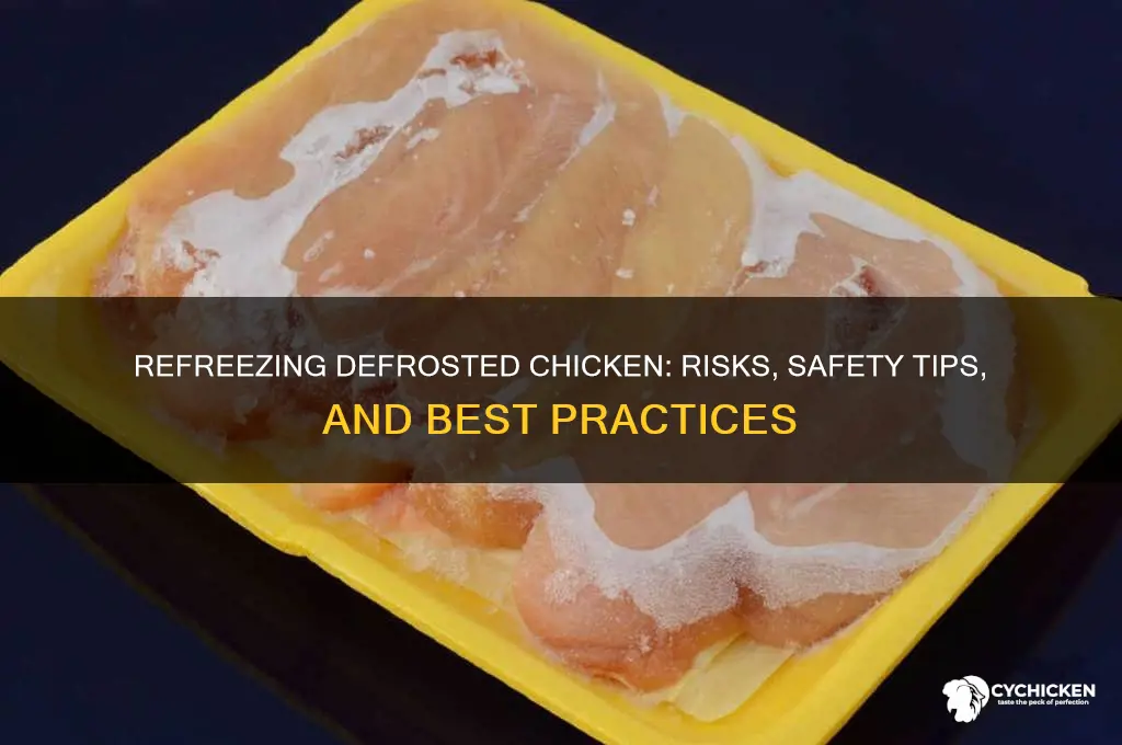 what happens if you refreeze defrosted chicken