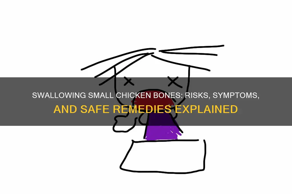 what happens if you swallow little chicken bones