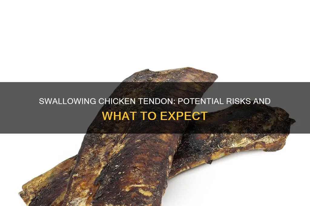 what happens if you swllow chicken tendon