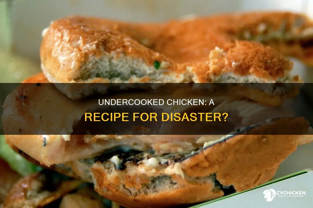 what happens if you take a bite of undercooked chicken