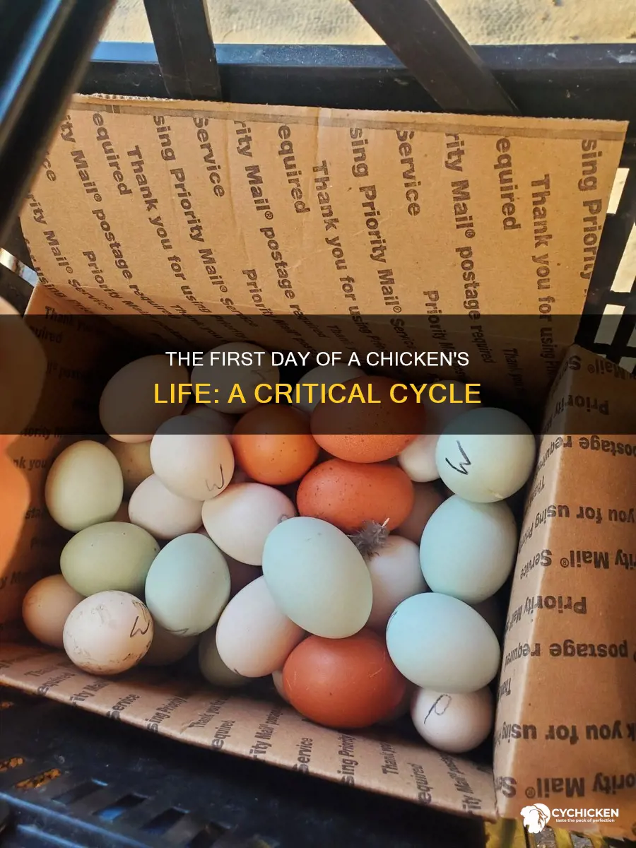 what happens on day 1 of a chicken cycle