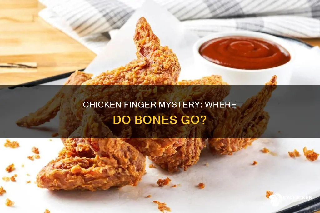 what happens to all the bones making chicken fingers