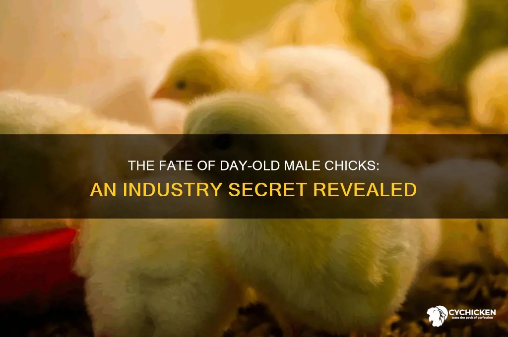 what happens to day old male chicks