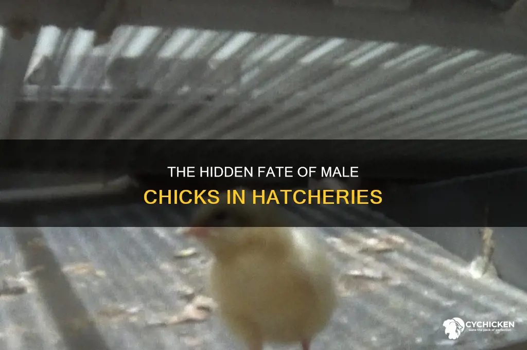 what happens to male chicks at hatcheries