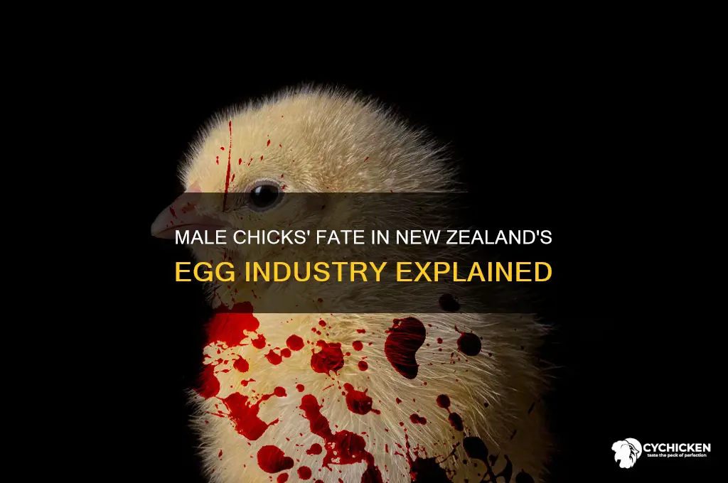what happens to male chicks in new zealand