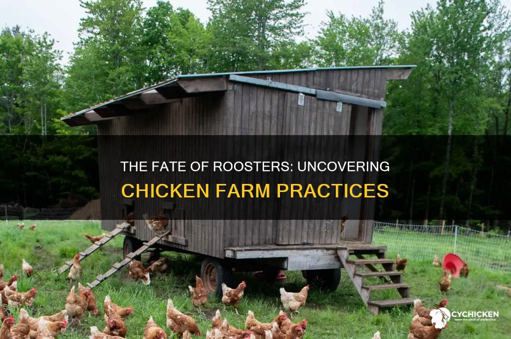 what happens to roosters in chicken farms