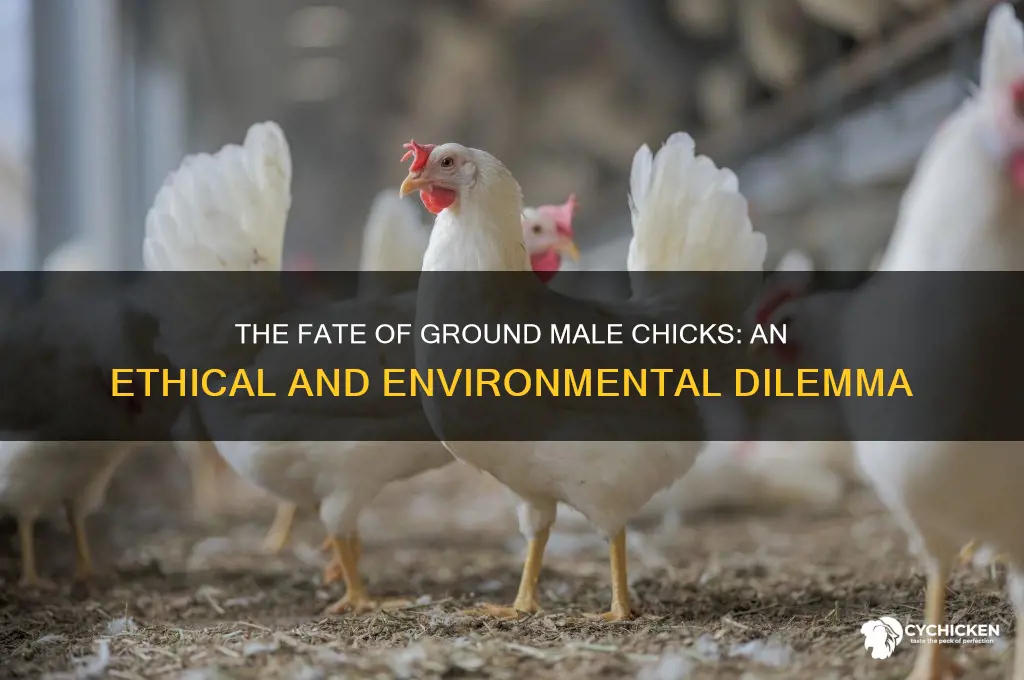 what happens to the ground up male chicks