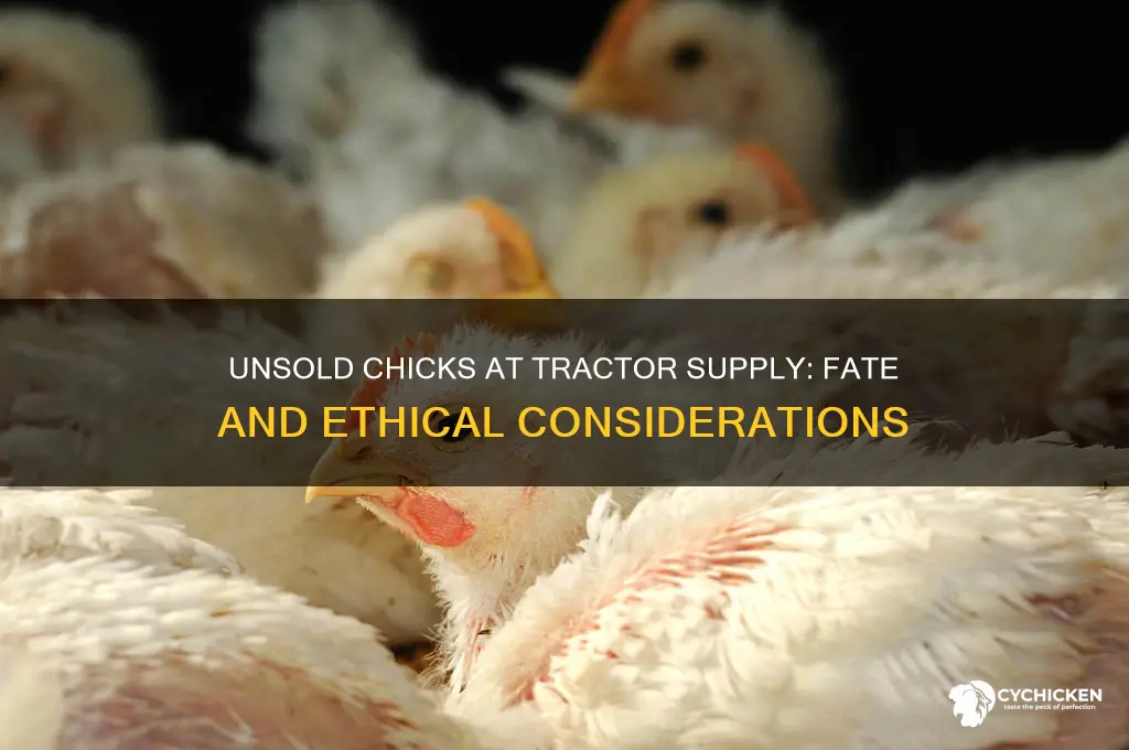 what happens to unsold chicks tractor supply