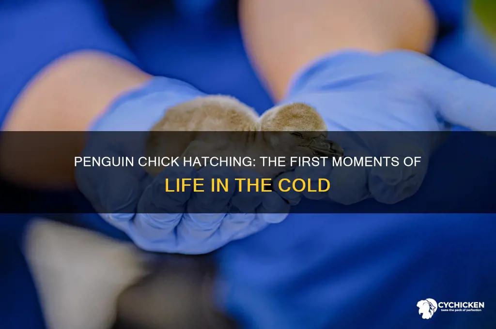 what happens when a penguin chick hatches