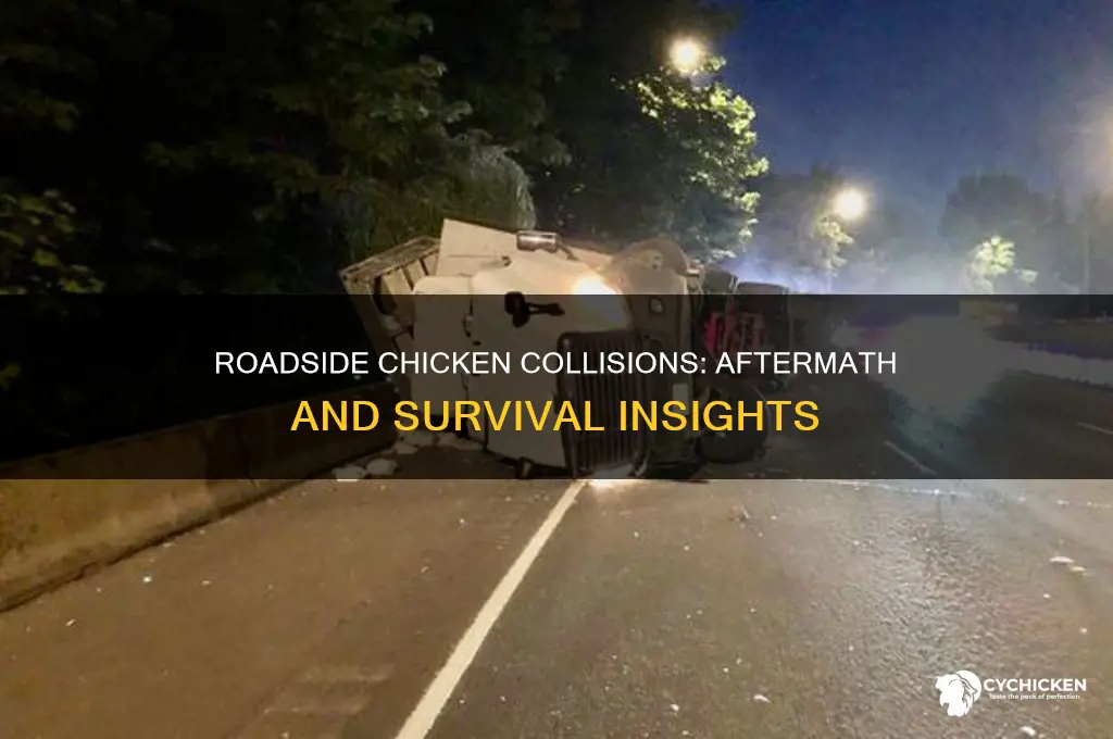 what happens when chicken hit by car
