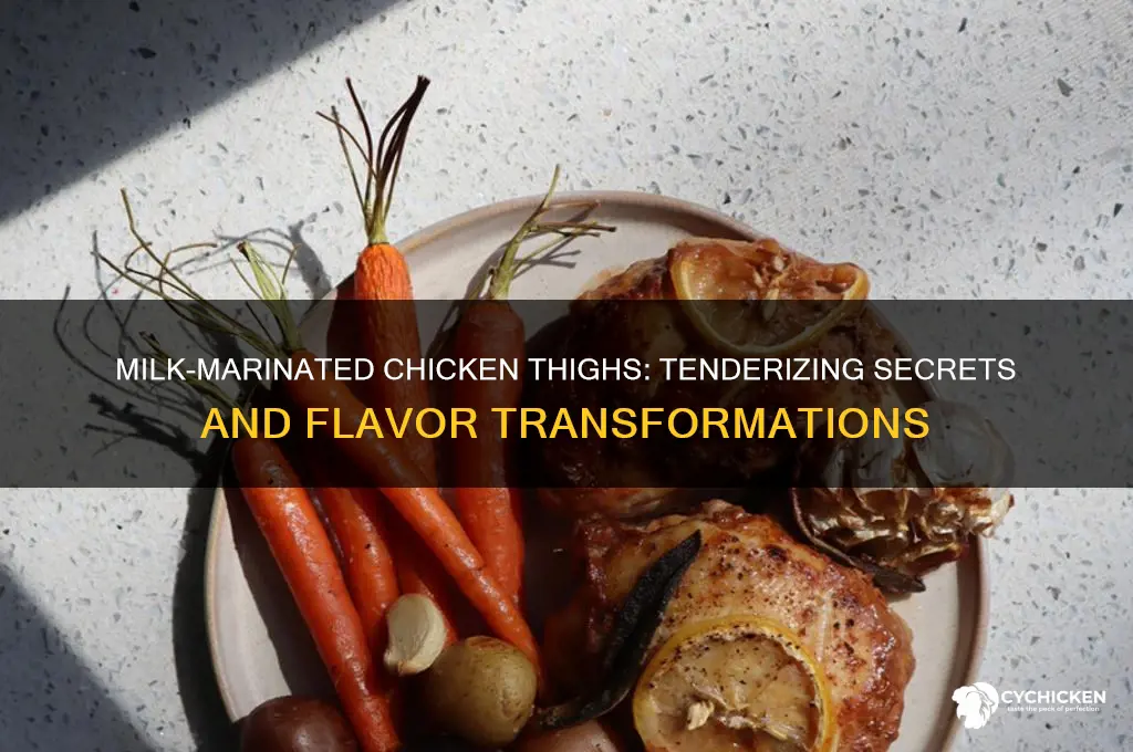 what happens when i marinate chicken thighs in milk