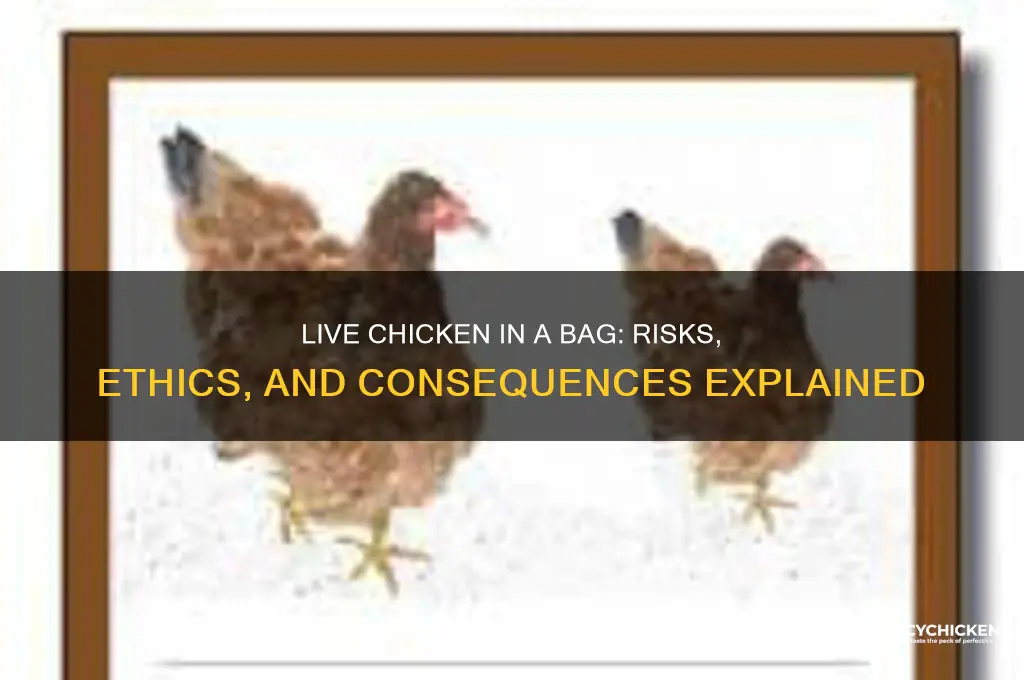 what happens when put chicken live in bag