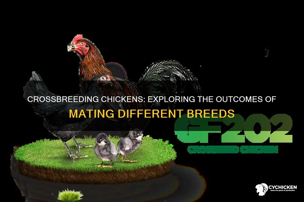 what happens when two different chicken breeds mate
