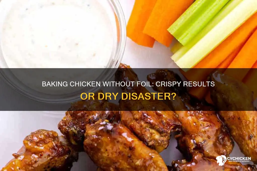 what happens when you nbake chicken without foil
